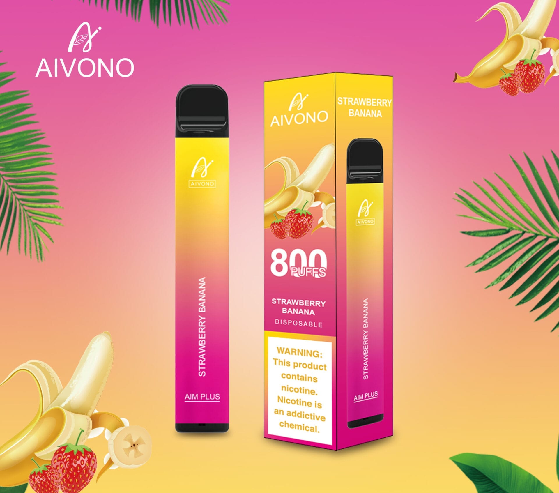 Aivono AIM Plus 800 Puffs | 0%-5% nicotine, 3.2mL, 550mAh, TPD certified, bulk disposable vape - Image 16