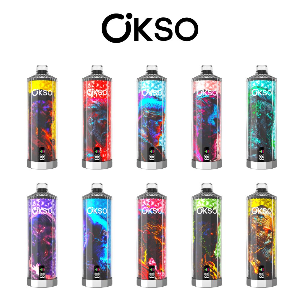 OKSO Shisha Hookah Mega 50000 Puffs | triple mesh coil, 40mL, LED display, adjustable airflow, bulk disposable vape - Image 27