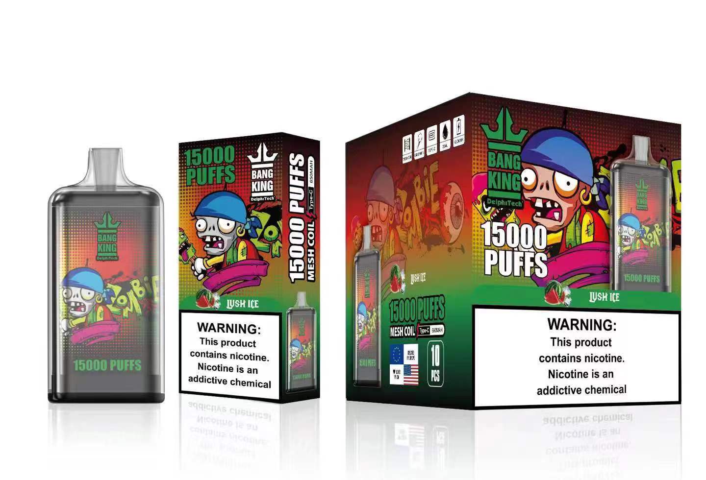 Bang King 15000 Puffs | 0%-5% nicotine, 25mL, 650mAh, airflow control, bulk disposable vape - Image 6