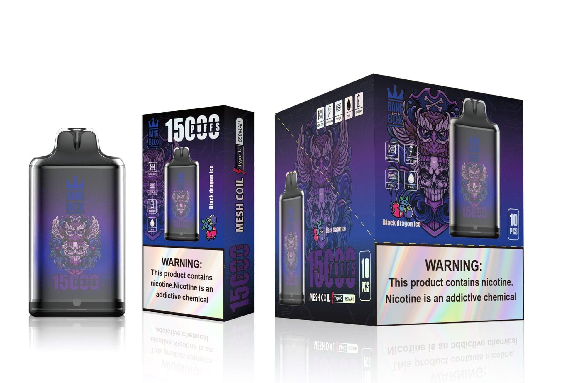 Bang Box 15000 Puffs | 0%-5% nicotine, 25mL, bulk disposable vape - Image 12