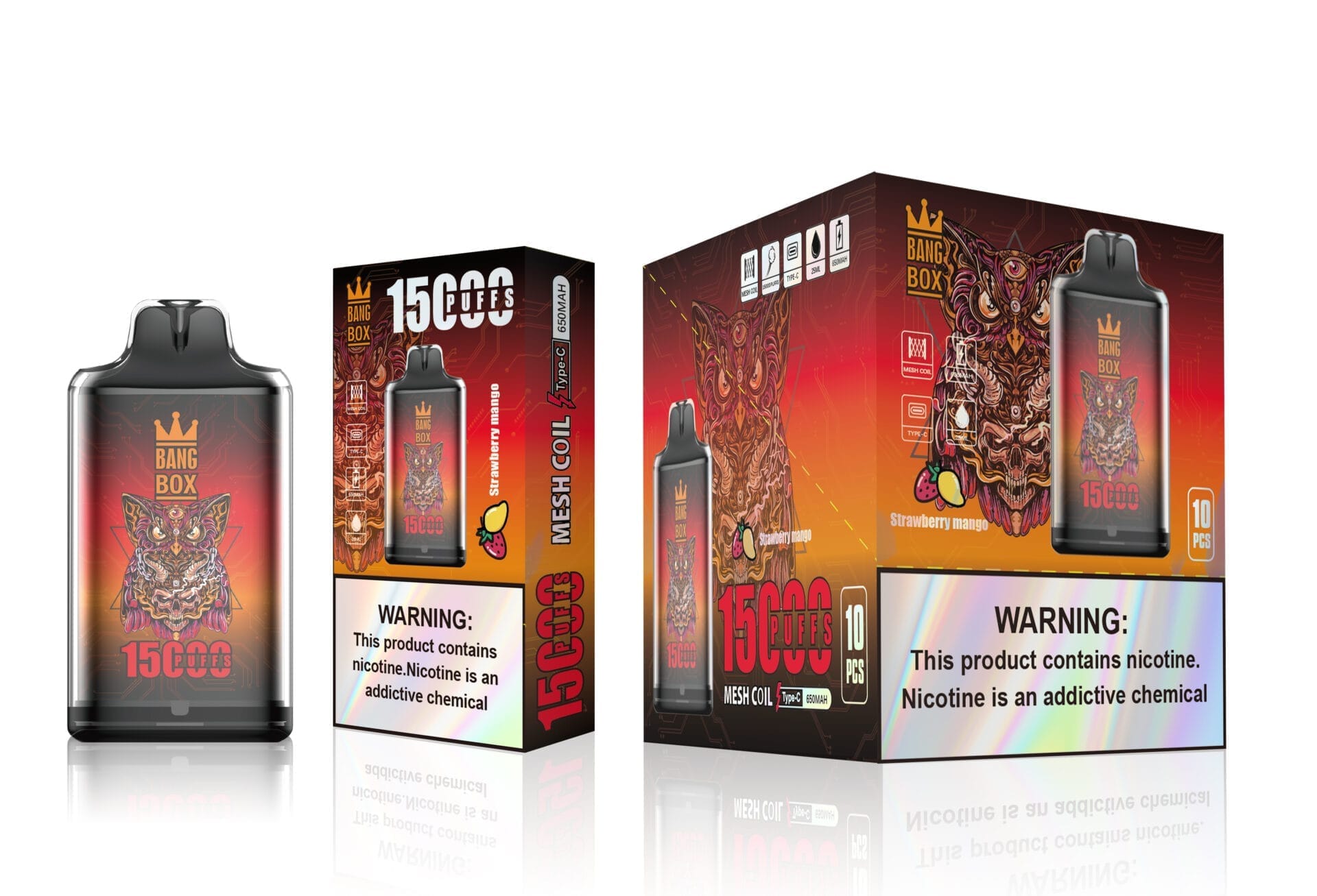 Bang Box 15000 Puffs | 0%-5% nicotine, 25mL, bulk disposable vape - Image 3