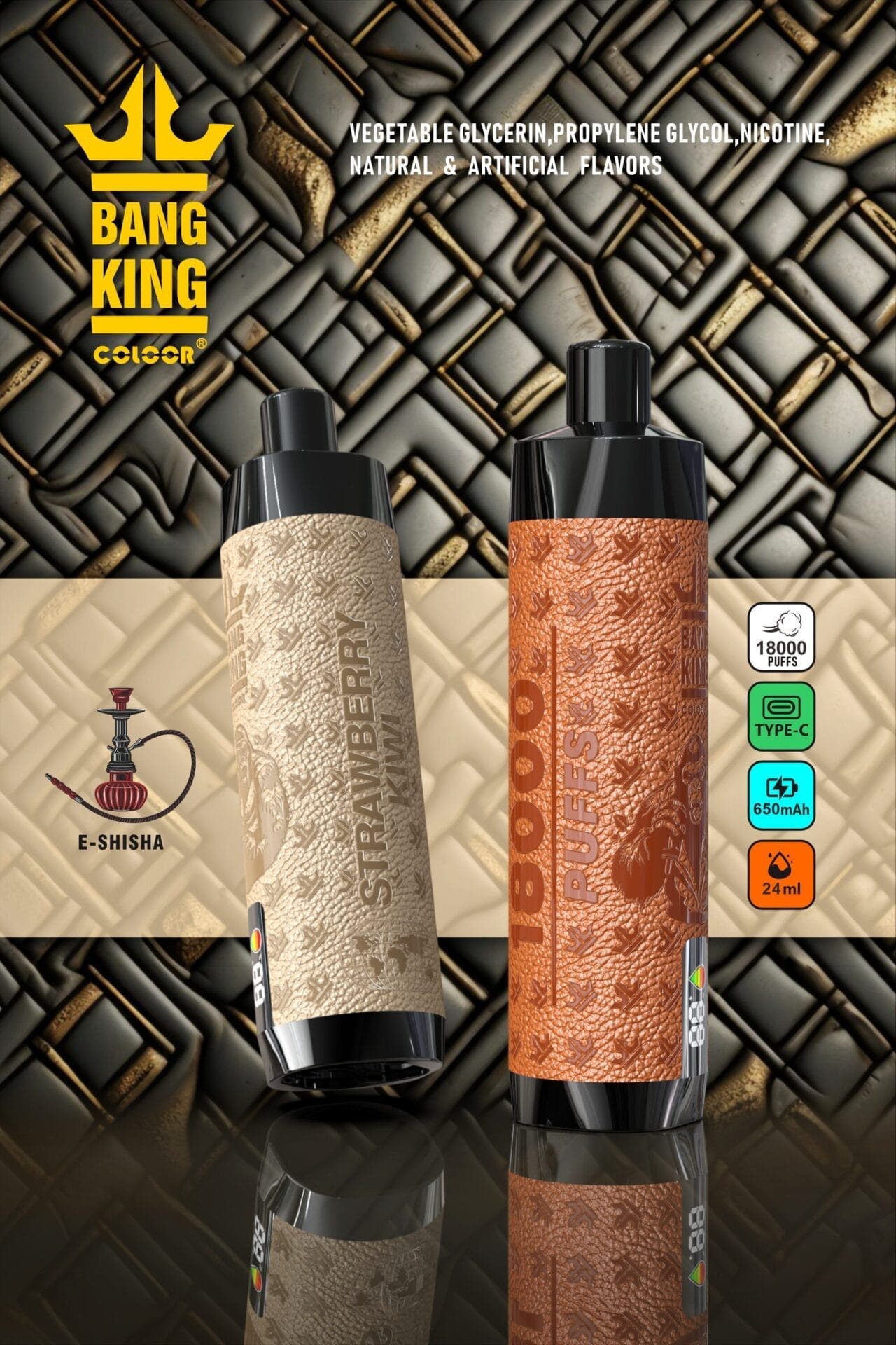 Bang Smart Screen Crown Bar 18000 Puffs | 0%-5% nicotine, bulk vape pen