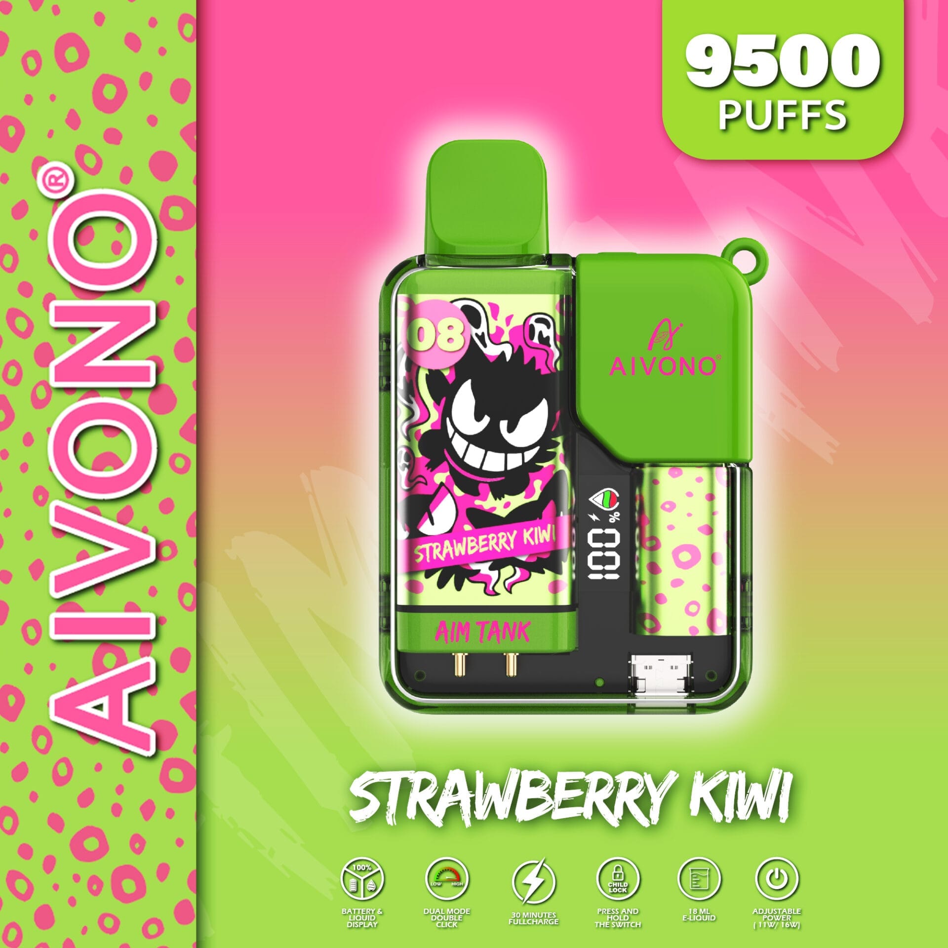 AIVONO AIM TANK 9500 Puffs | 0% to 5% nicotine bulk buy wholesale - Image 15