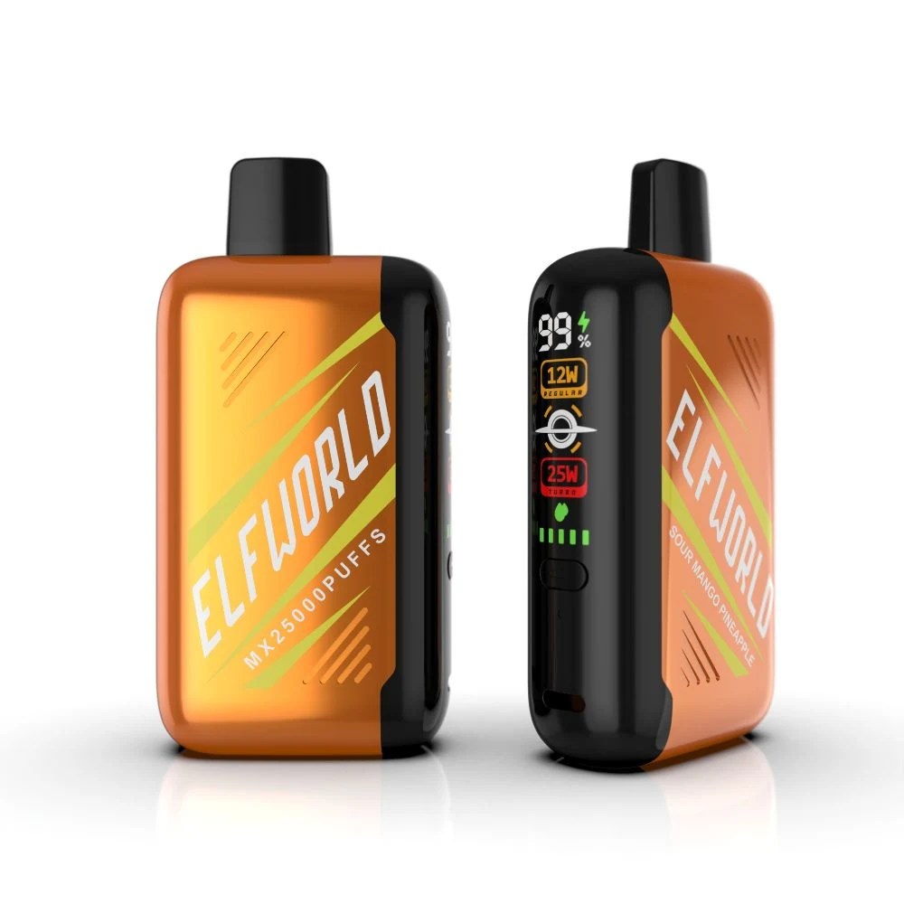 Elfworld MX 25000 Puffs | 0%-5% nicotine, 25mL, digital display, airflow control, bulk disposable vape - Image 3