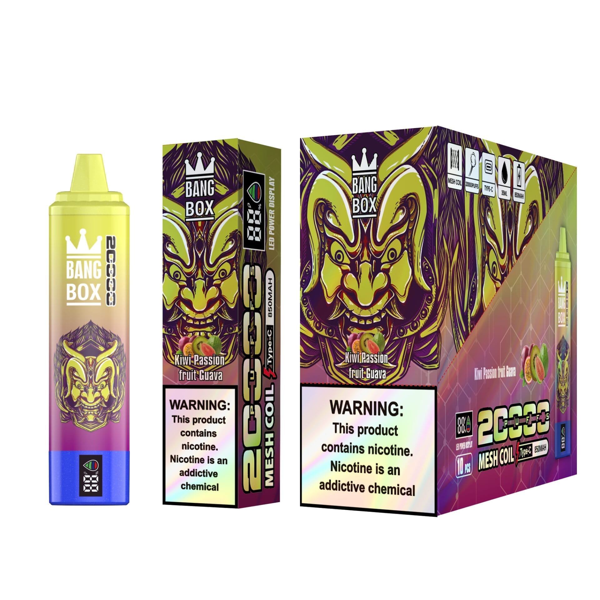 Bang Box 20000 Puffs | 0%-5% nicotine, 35mL, bulk disposable vape - Image 2