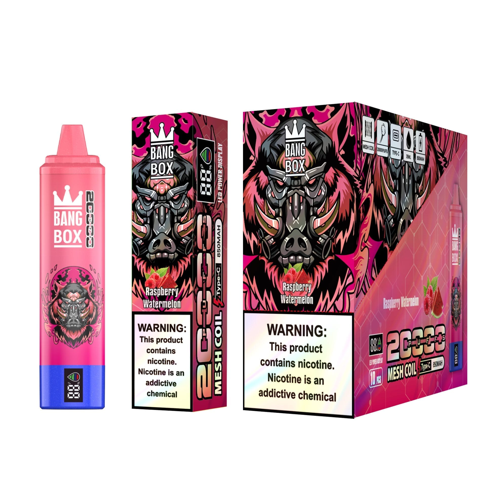 Bang Box 20000 Puffs | 0%-5% nicotine, 35mL, bulk disposable vape - Image 5