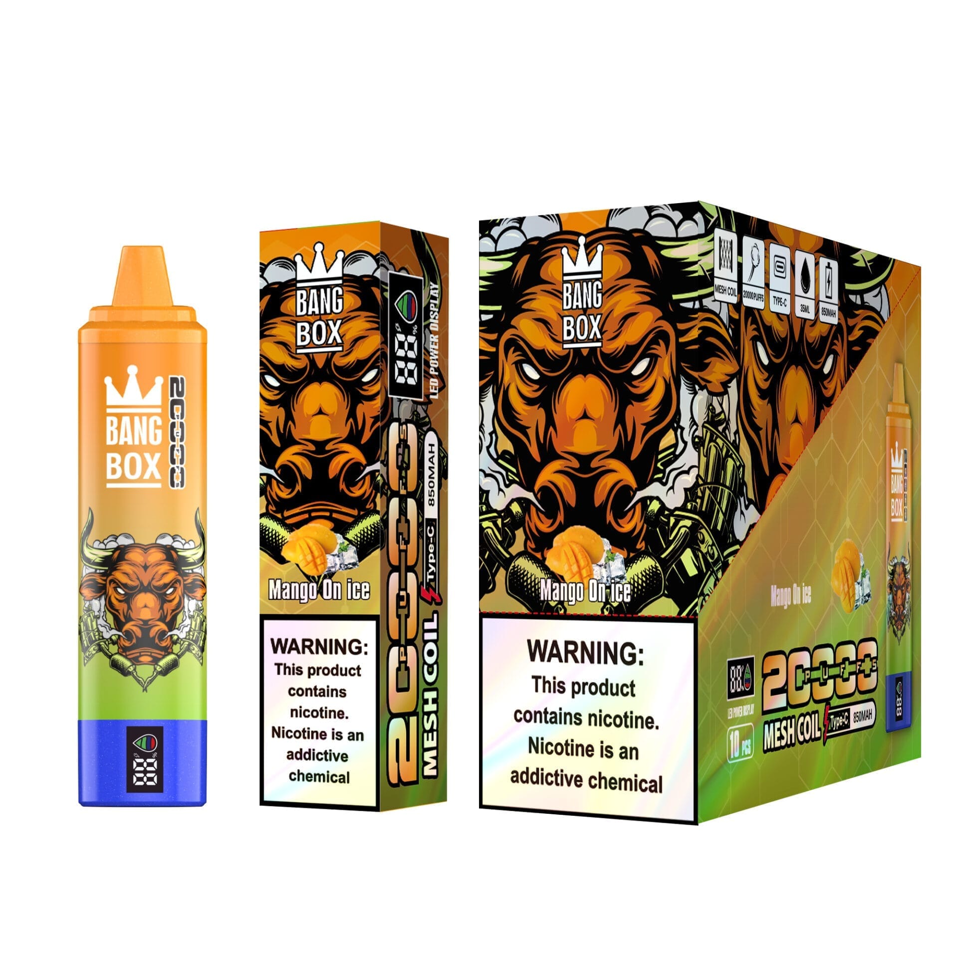 Bang Box 20000 Puffs | 0%-5% nicotine, 35mL, bulk disposable vape - Image 6