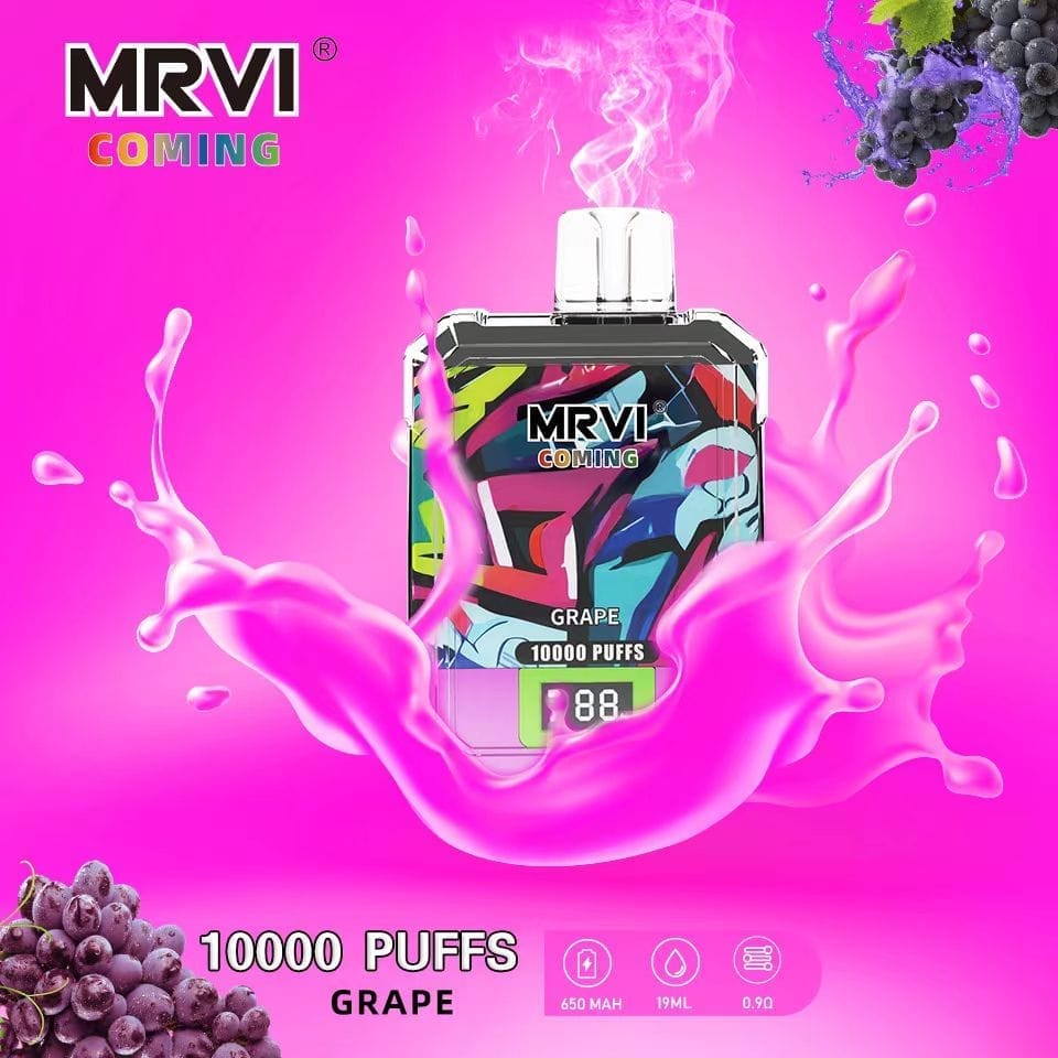 MRVI Coming 10000 Puffs | 0%-5% nicotine, 19mL, 650mAh, power display, bulk disposable vape - Image 10