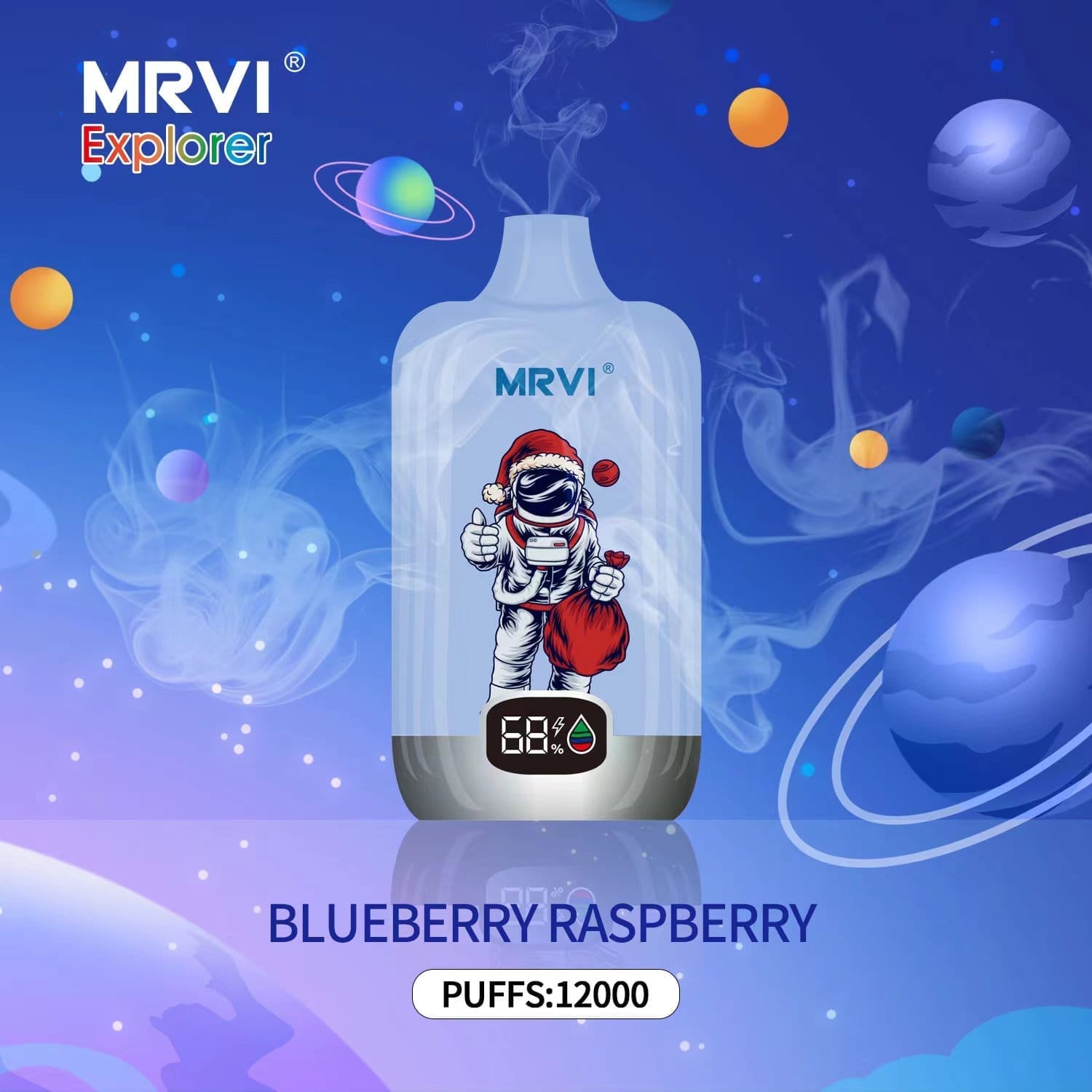 MRVI Explorer 12000 Puffs | 0%-5% nicotine, 22mL, 650mAh, power display, bulk vape - Image 4