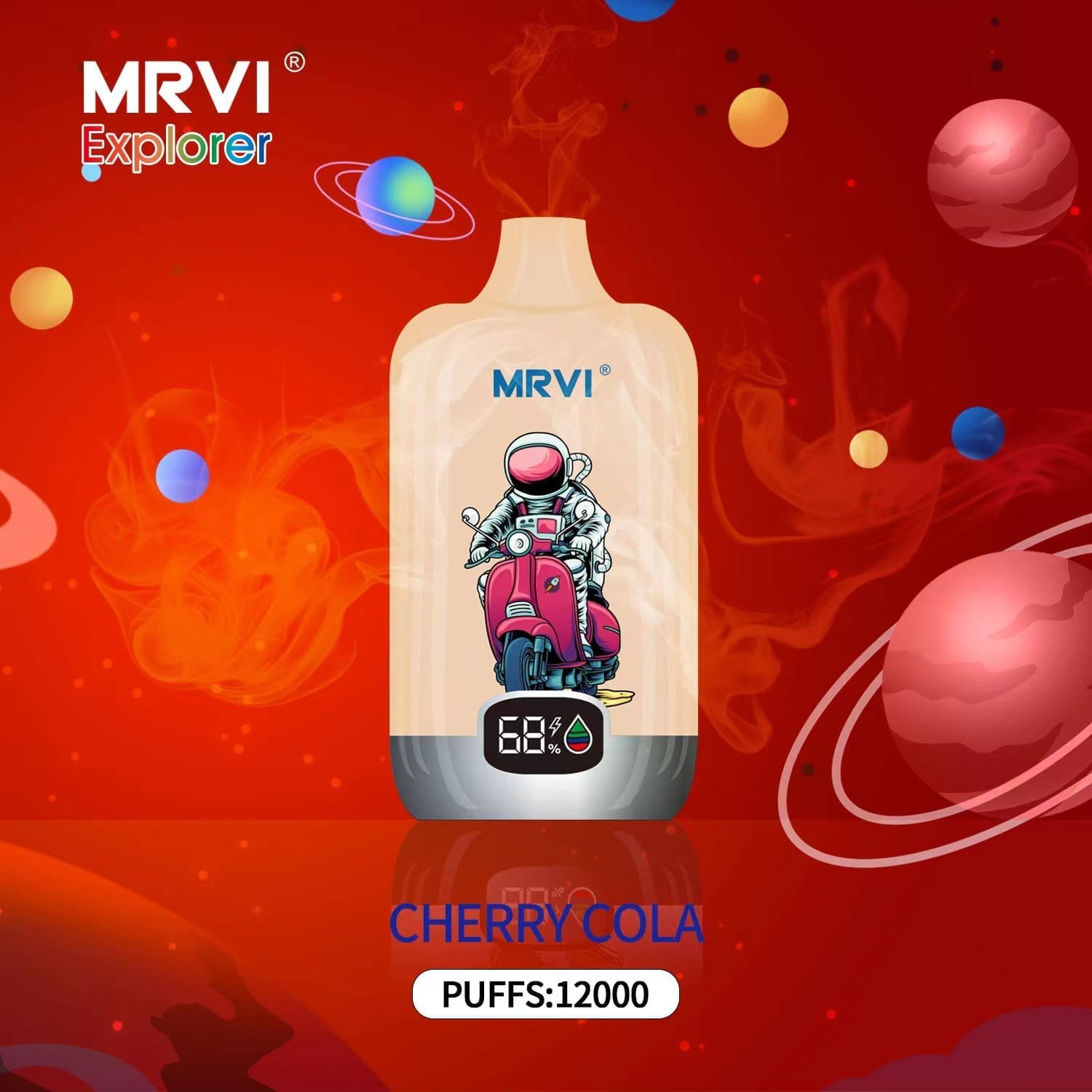 MRVI Explorer 12000 Puffs | 0%-5% nicotine, 22mL, 650mAh, power display, bulk vape - Image 5