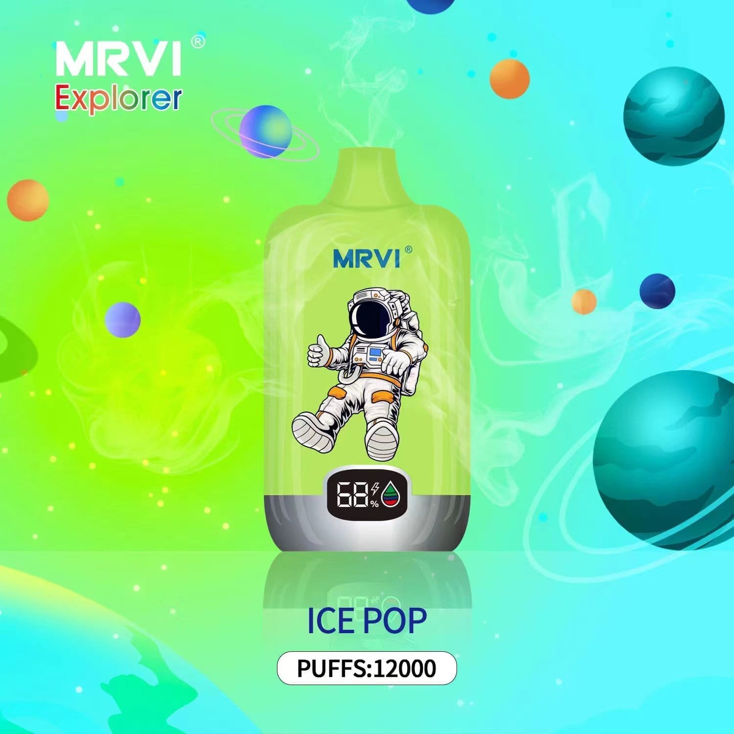 MRVI Explorer 12000 Puffs | 0%-5% nicotine, 22mL, 650mAh, power display, bulk vape - Image 8