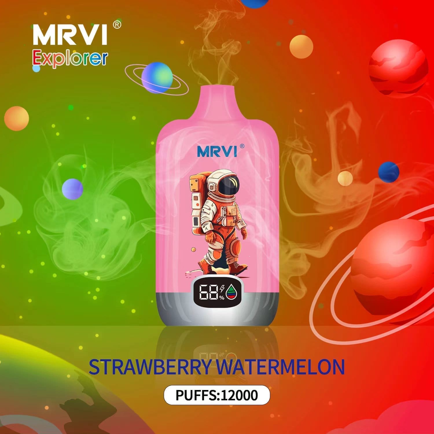 MRVI Explorer 12000 Puffs | 0%-5% nicotine, 22mL, 650mAh, power display, bulk vape - Image 9