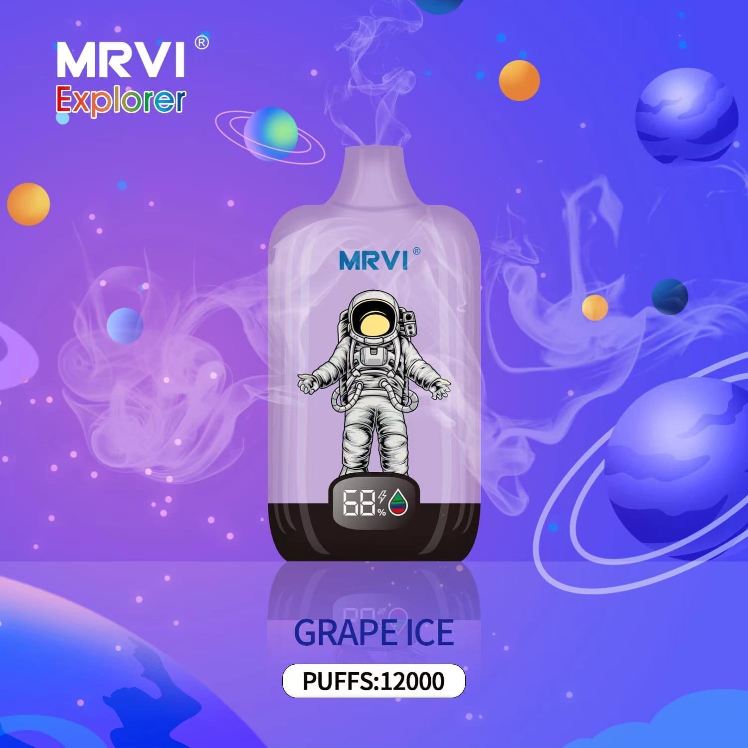 MRVI Explorer 12000 Puffs | 0%-5% nicotine, 22mL, 650mAh, power display, bulk vape - Image 10