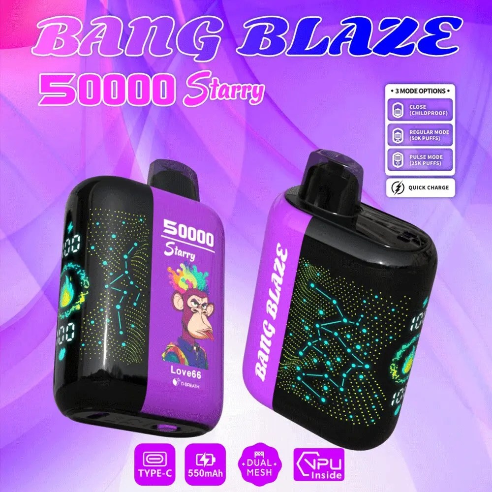 Bang Blaze Starry 50000 Puffs | dual-mode bulk disposable vape wholesale - Image 11