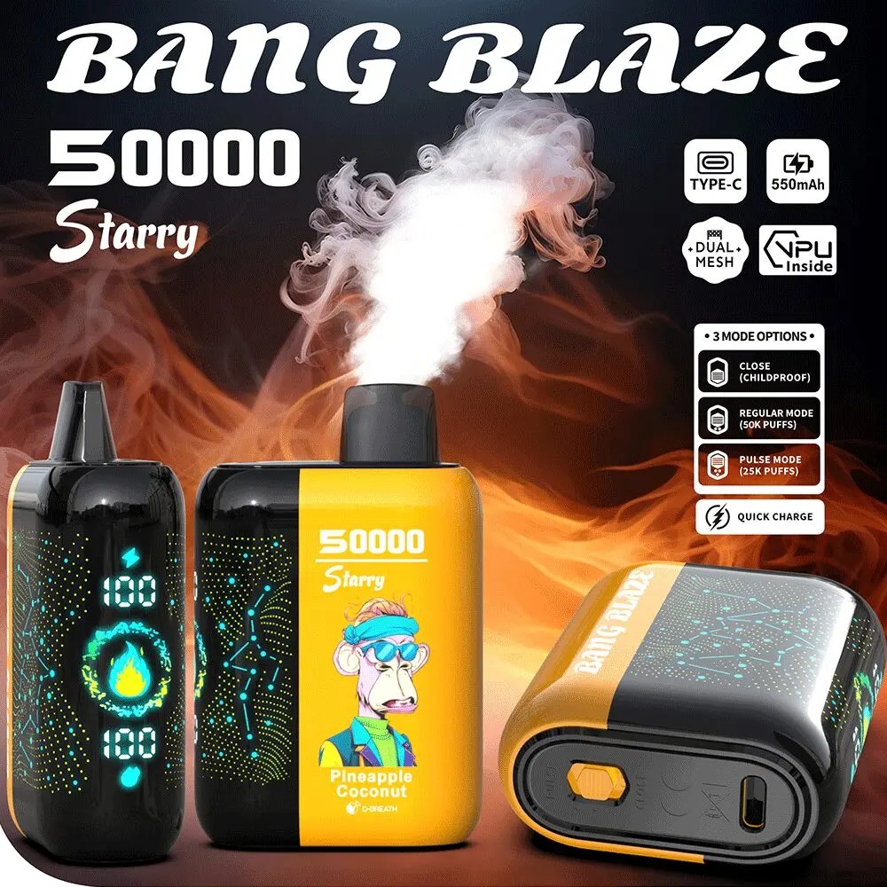 Bang Blaze Starry 50000 Puffs | dual-mode bulk disposable vape wholesale