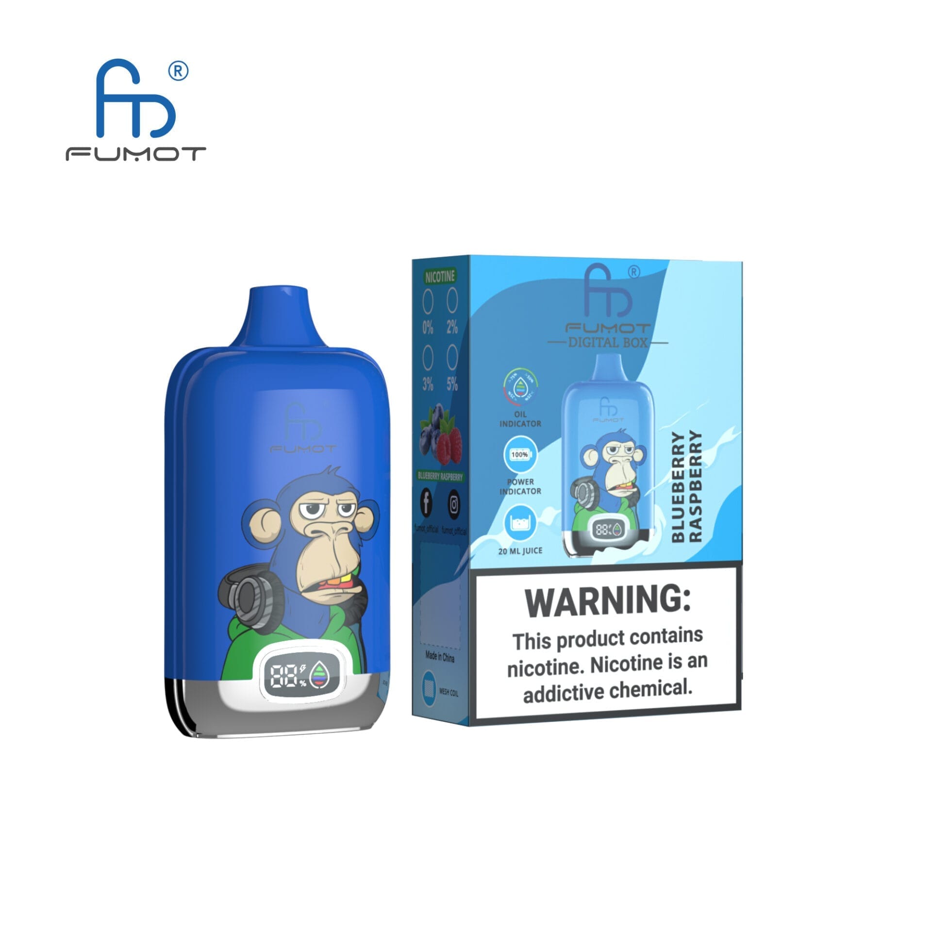 RandM Digital Box 12000 Puffs | 20mL, 850mAh, LCD screen, bulk disposable vape - Image 6