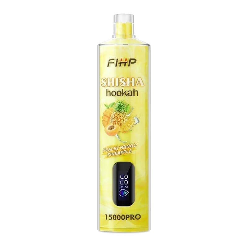 FIHP Shisha Hookah Pro 15000 Puffs | 0.6% nicotine, 22mL, LED display, bulk disposable vape - Image 5