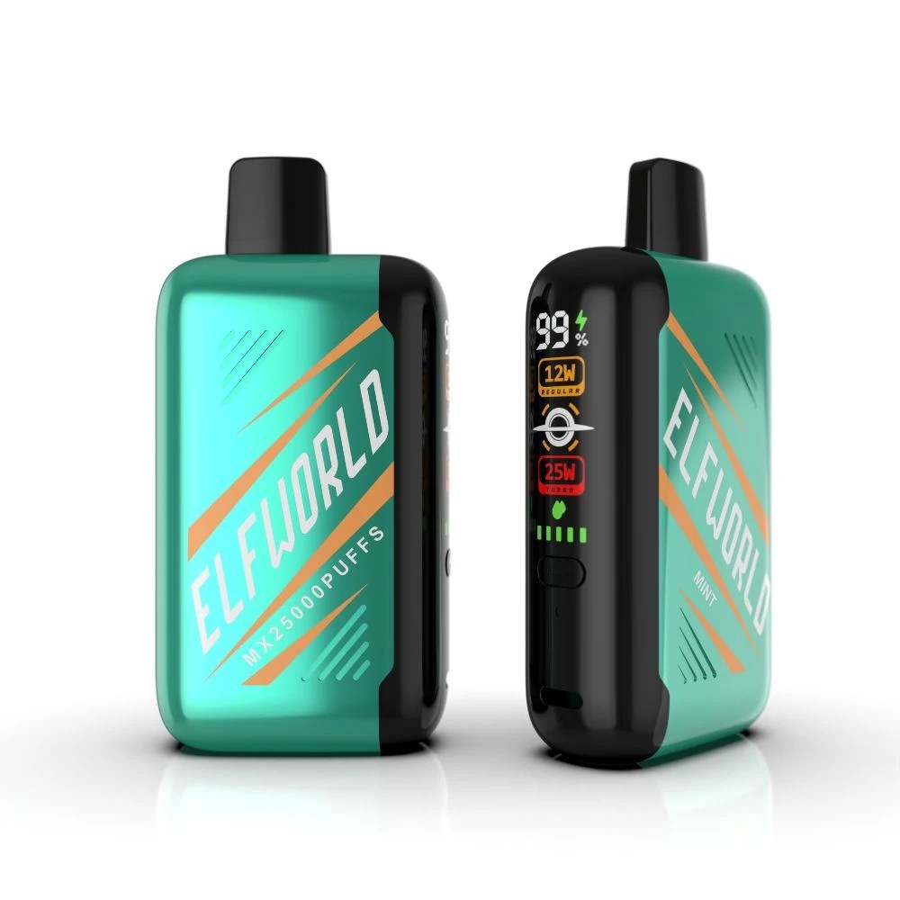 Elfworld MX 25000 Puffs | 0%-5% nicotine, 25mL, digital display, airflow control, bulk disposable vape - Image 4