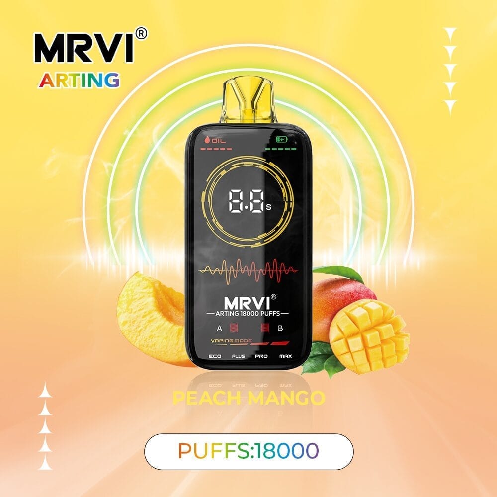 MRVI 18000 Puffs | 2%-5% nicotine, 26mL, dual mesh, adjustable heating, bulk vape