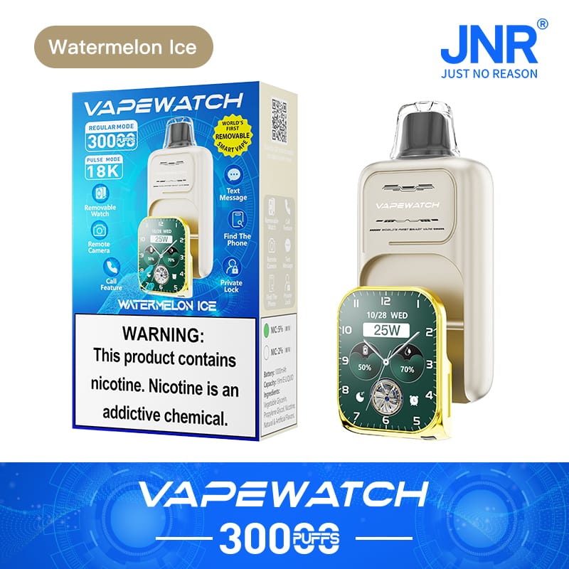 JNR Vape Watch 30000 Puffs | 2% nicotine, 19mL, dual mesh, 1000mAh, smart, quick charge - Image 5