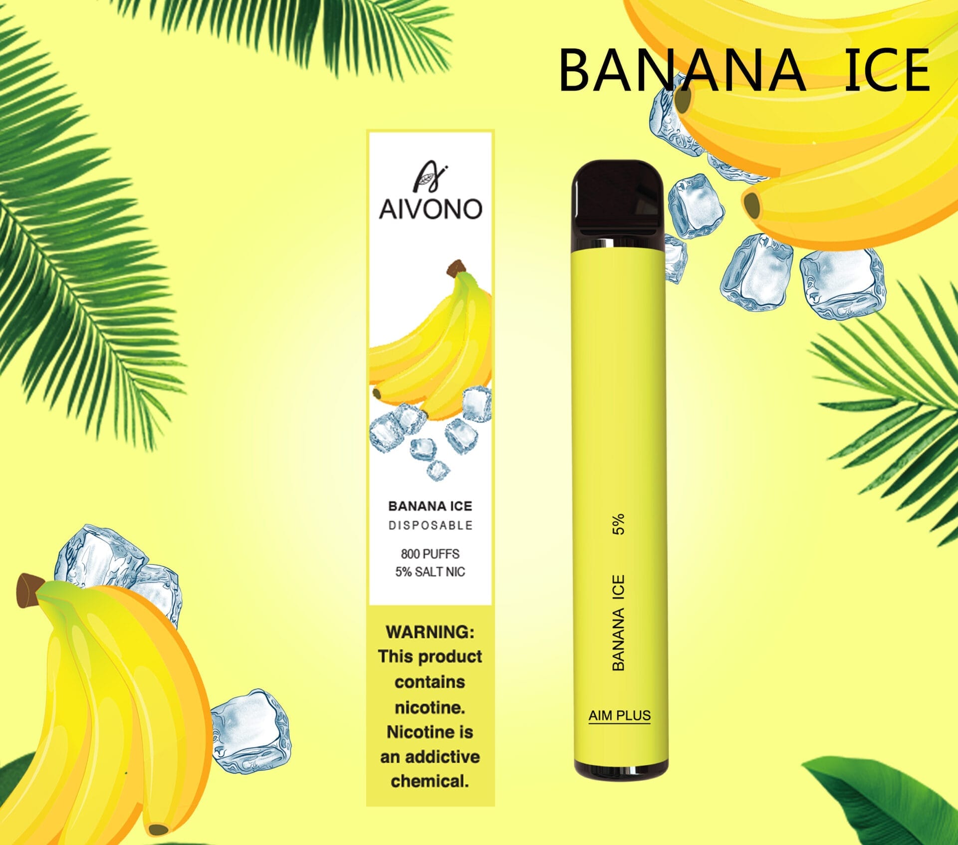 Aivono AIM Plus 800 Puffs | 0%-5% nicotine, 3.2mL, 550mAh, TPD certified, bulk disposable vape - Image 3