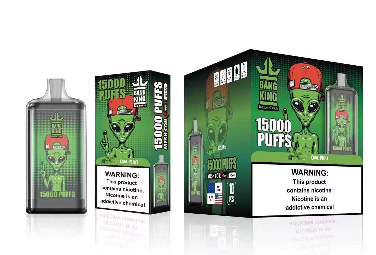 Bang King 15000 Puffs | 0%-5% nicotine, 25mL, 650mAh, airflow control, bulk disposable vape - Image 2