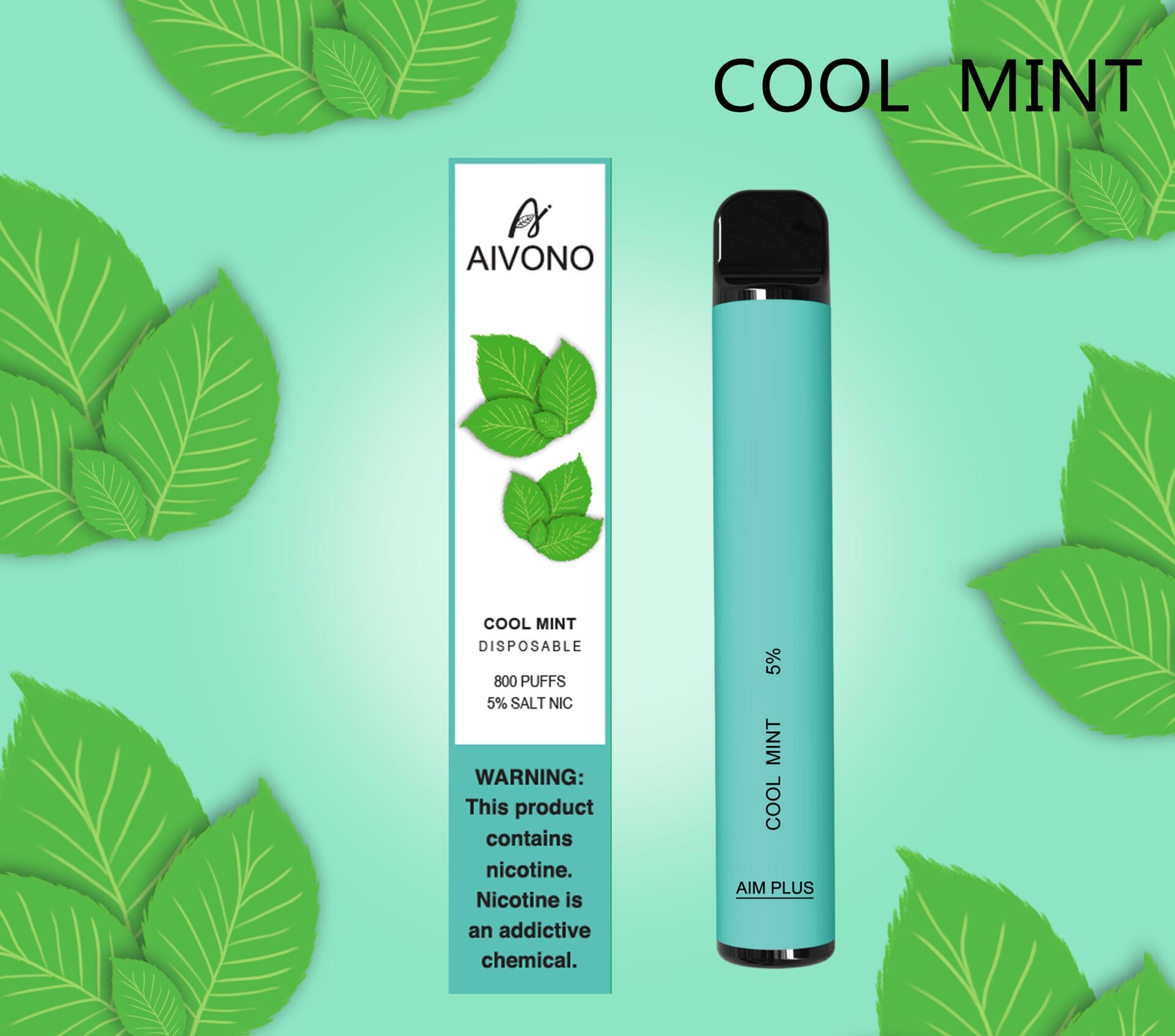 Aivono AIM Plus 800 Puffs | 0%-5% nicotine, 3.2mL, 550mAh, TPD certified, bulk disposable vape - Image 5