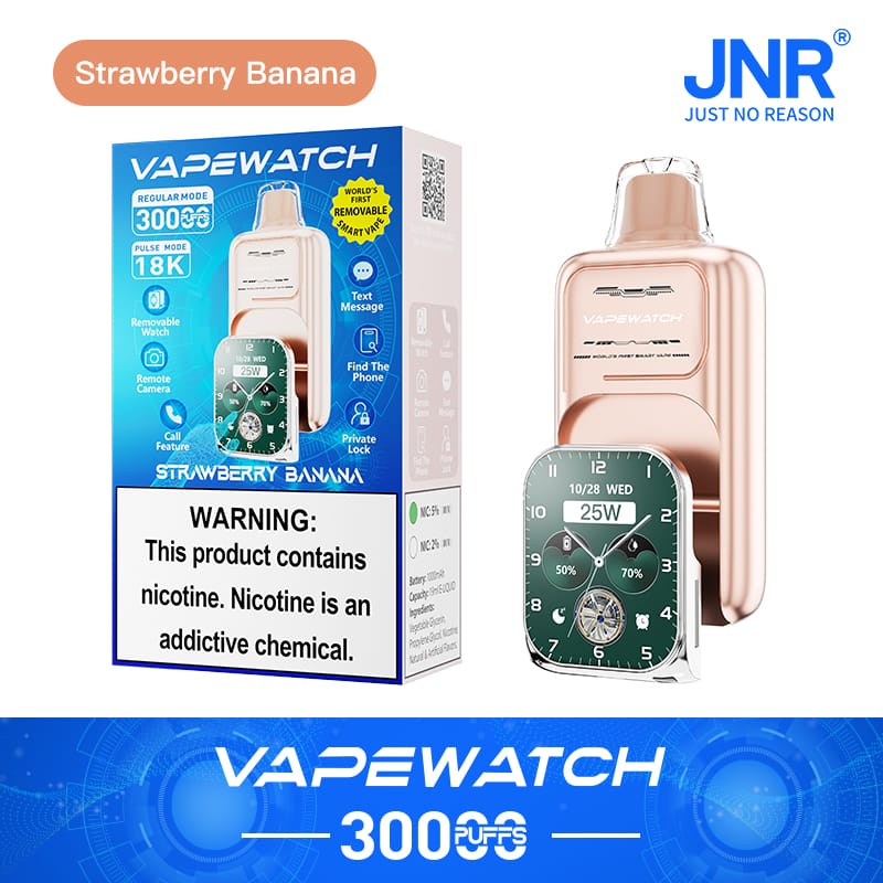 JNR Vape Watch 30000 Puffs | 2% nicotine, 19mL, dual mesh, 1000mAh, smart, quick charge - Image 7