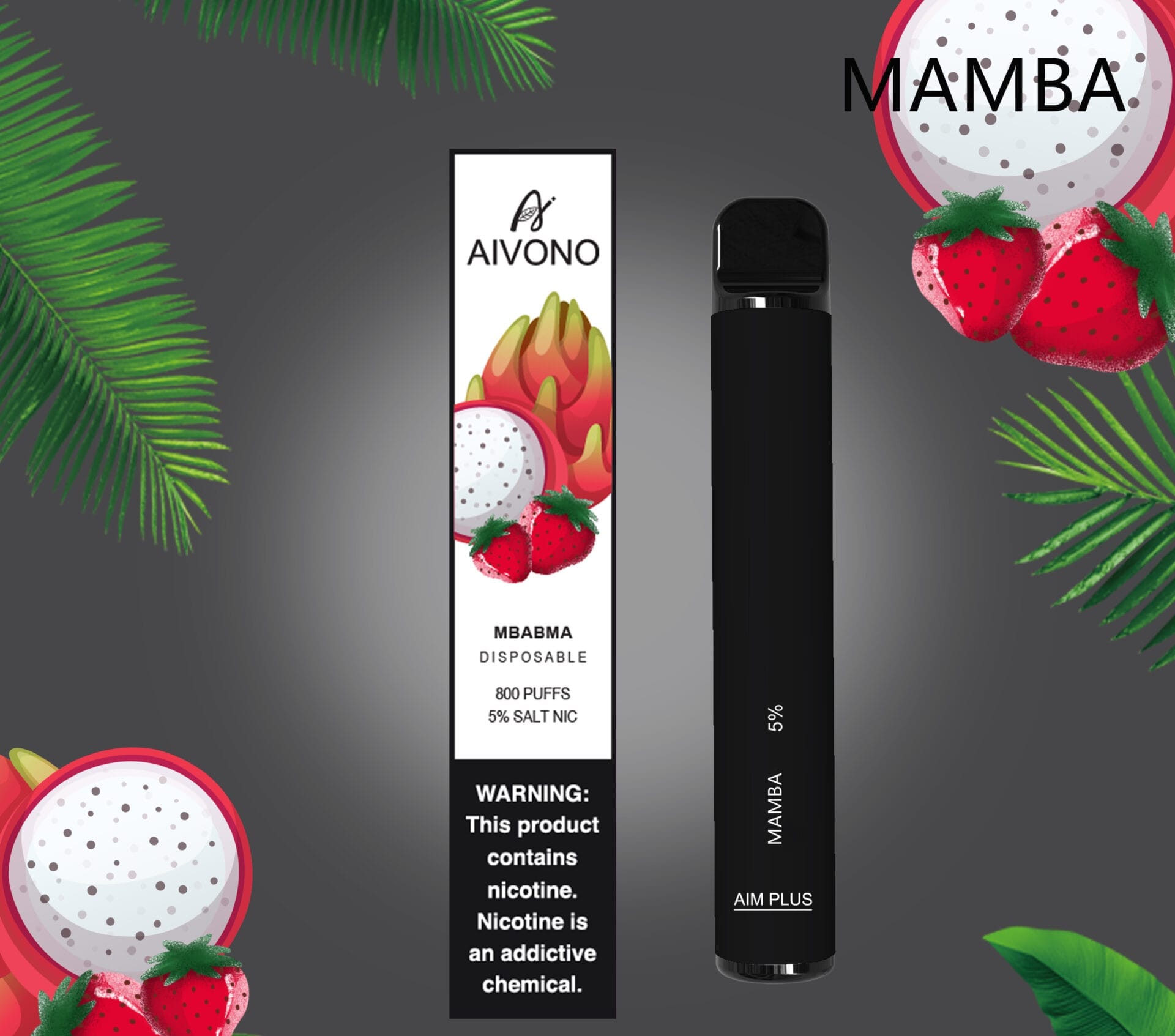 Aivono AIM Plus 800 Puffs | 0%-5% nicotine, 3.2mL, 550mAh, TPD certified, bulk disposable vape - Image 9