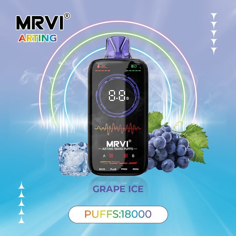 MRVI 18000 Puffs | 2%-5% nicotine, 26mL, dual mesh, adjustable heating, bulk vape - Image 8