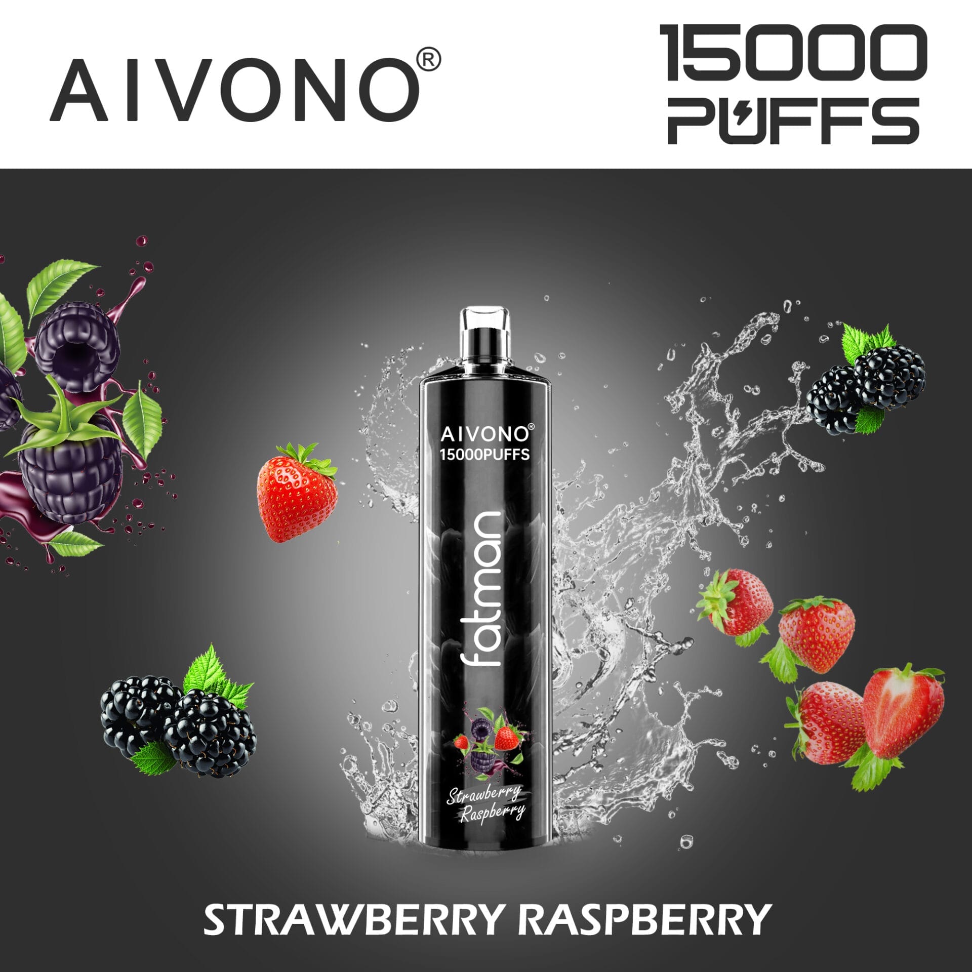 Aivono Fatman Shisha 15000 Puffs | 0%-5% nicotine, 24mL, bulk disposable vape - Image 3