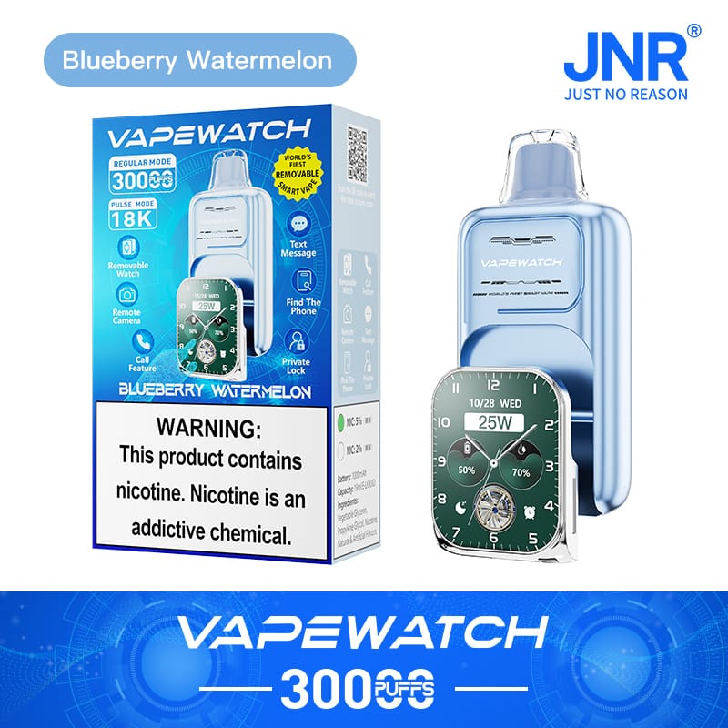 JNR Vape Watch 30000 Puffs | 2% nicotine, 19mL, dual mesh, 1000mAh, smart, quick charge - Image 10