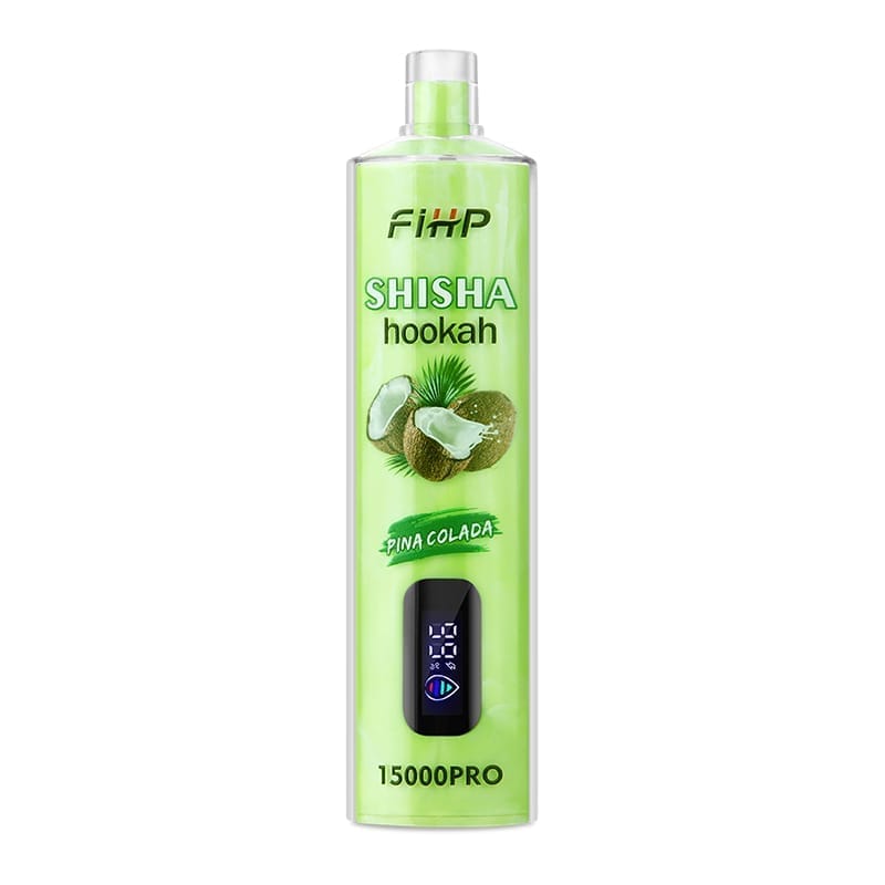 FIHP Shisha Hookah Pro 15000 Puffs | 0.6% nicotine, 22mL, LED display, bulk disposable vape - Image 10
