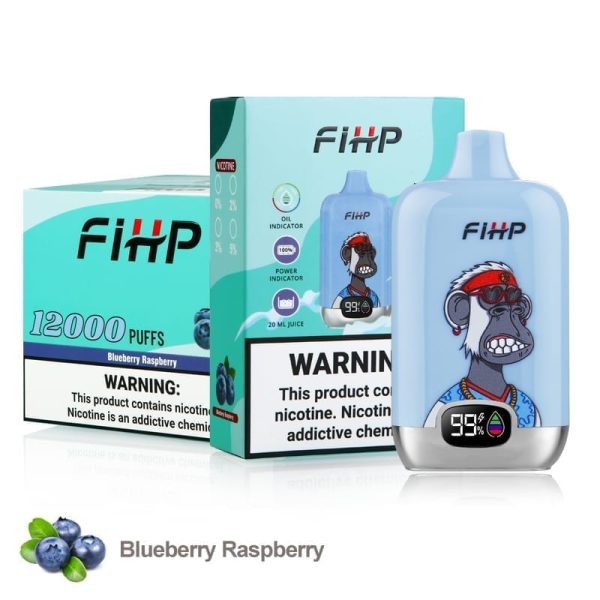 FIHP 12000 Puffs | 2%-5% nicotine, 20mL, LED display, bulk disposable vape 