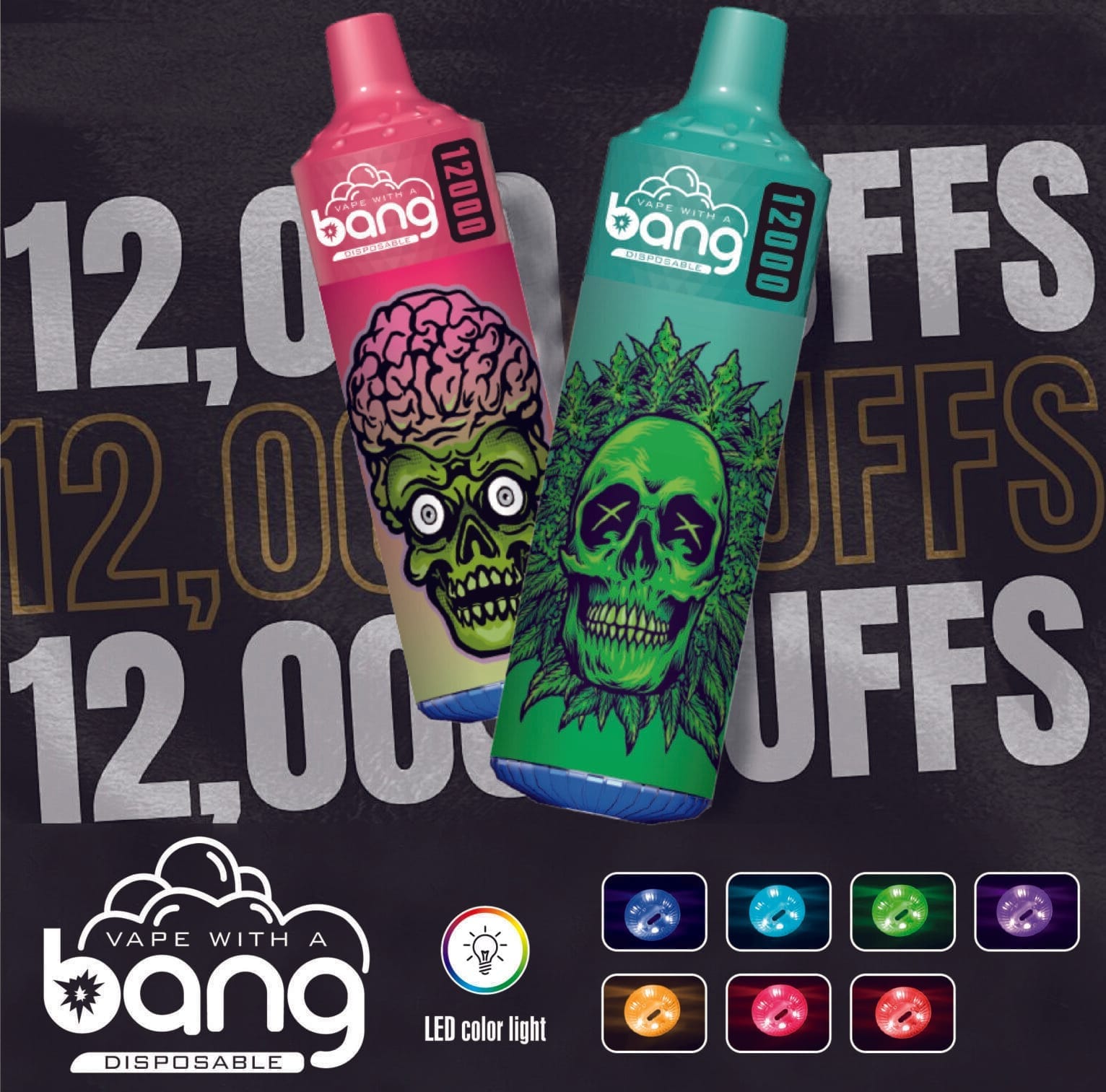 Bang King 12000 Puffs | 0%-5% nicotine, bulk disposable vape
