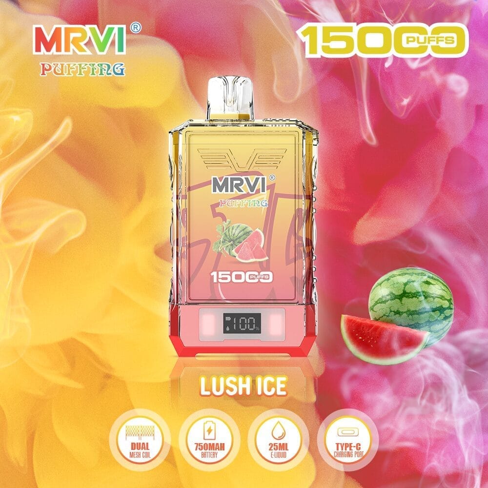 MRVI 15000 Puffs | 2%-5% nicotine, 25mL, dual mesh, power display, bulk vape - Image 9