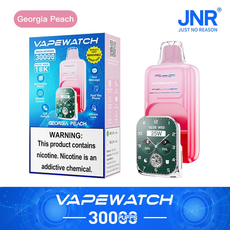 JNR Vape Watch 30000 Puffs | 2% nicotine, 19mL, dual mesh, 1000mAh, smart, quick charge - Image 11