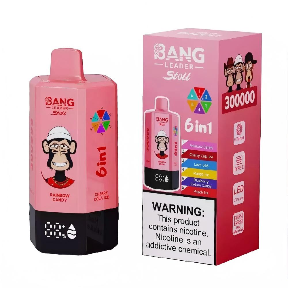 BANG LEADER STOLL 300K | 6-in-1 300000 puffs, rechargeable, bulk disposable vape