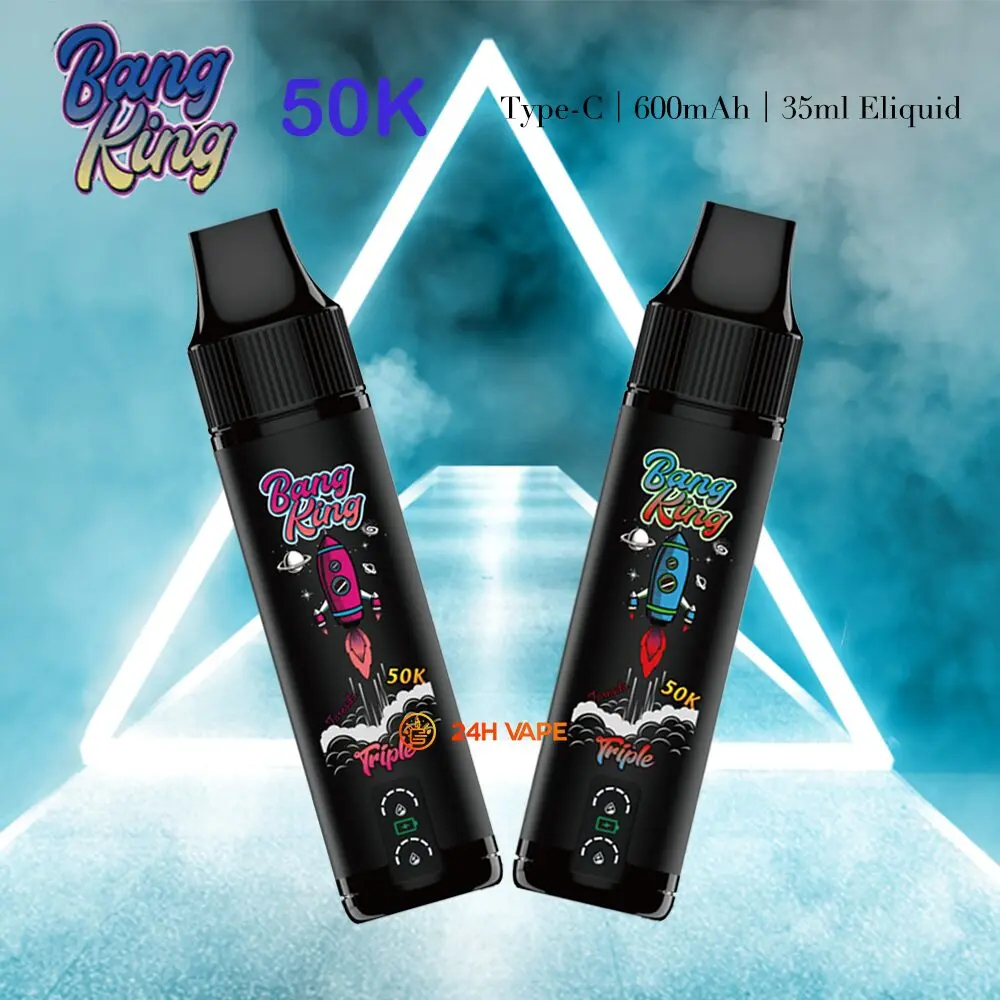 Bang King 50K | 3-in-1 triple flavor 50000 puffs, rechargeable, disposable vape - Image 2