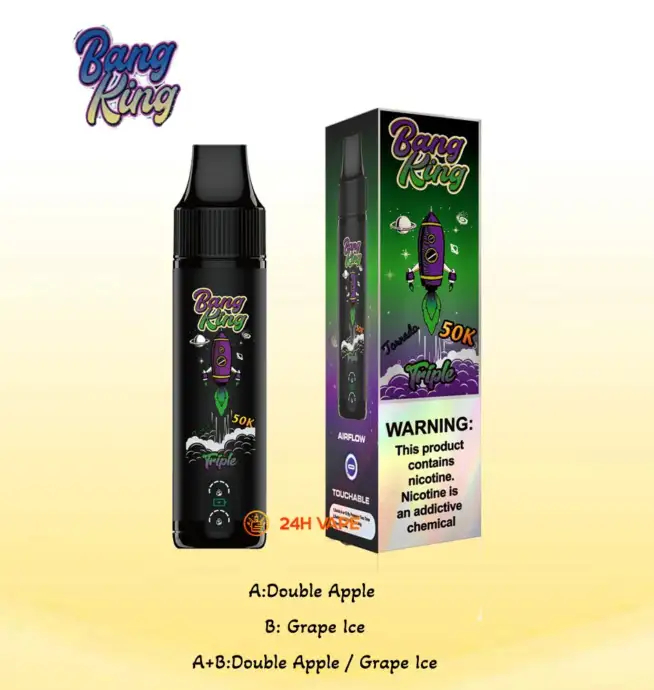 Bang King 50K | 3-in-1 triple flavor 50000 puffs, rechargeable, disposable vape - Image 5