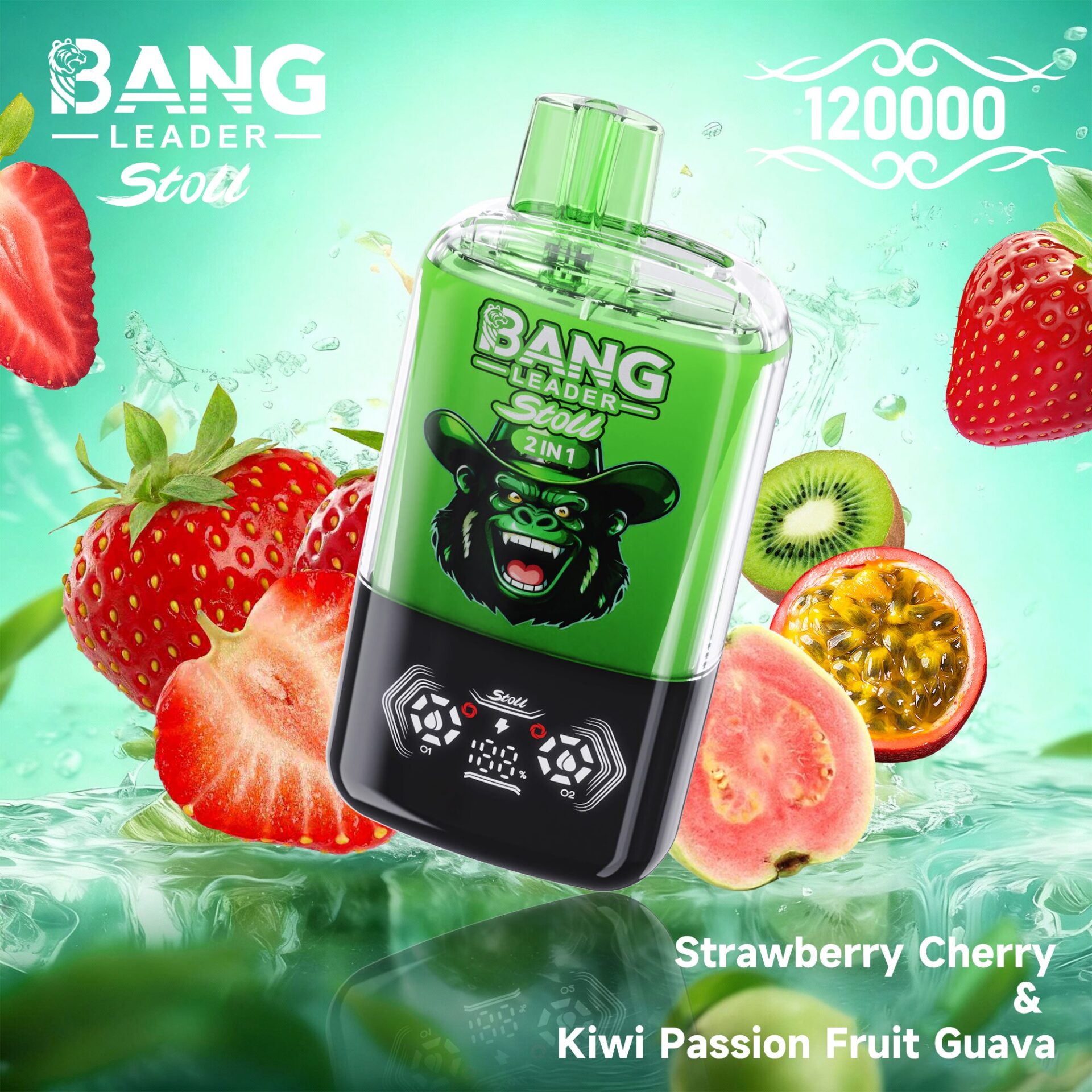 Bang Leader 120K | 2-in-1 120000 puffs, 60 ml, magnetic, dual-flavor, disposable vape, wholesale - Image 7