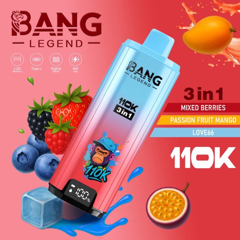 Bang Legend 110K | 110000 puffs, 56ml, 3-in-1, ultra-long mesh coil, disposable vape - Image 9