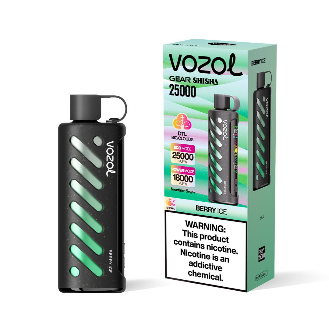 Vozol GEAR SHISHA 25000 | 25k dual mode 25000 puffs, smart screen bulk disposable vape - Image 2
