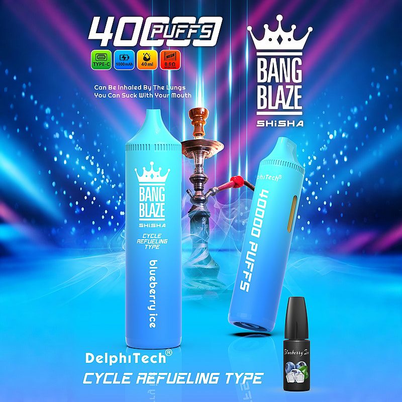 Bang Blaze Shisha 40000 Puffs | 40mL, 0.6Ω mesh coil, 4 nicotine levels, bulk disposable vape - Image 11