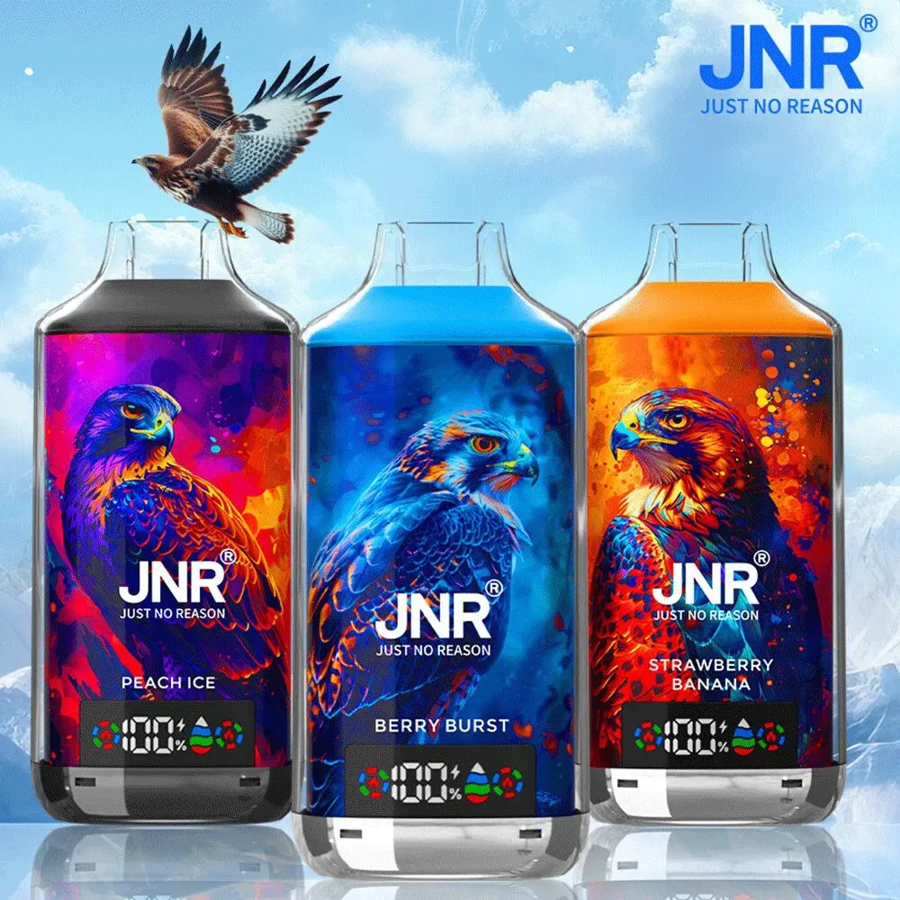 JNR Falcon X 18000 Puffs | 2% nicotine, 24mL, dual mesh & core, LED display, airflow control