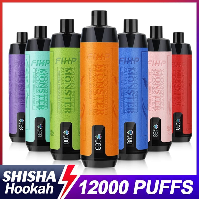 FIHP Shisha Hookah 12000 Puffs | 0.6% nicotine, bulk disposable vape