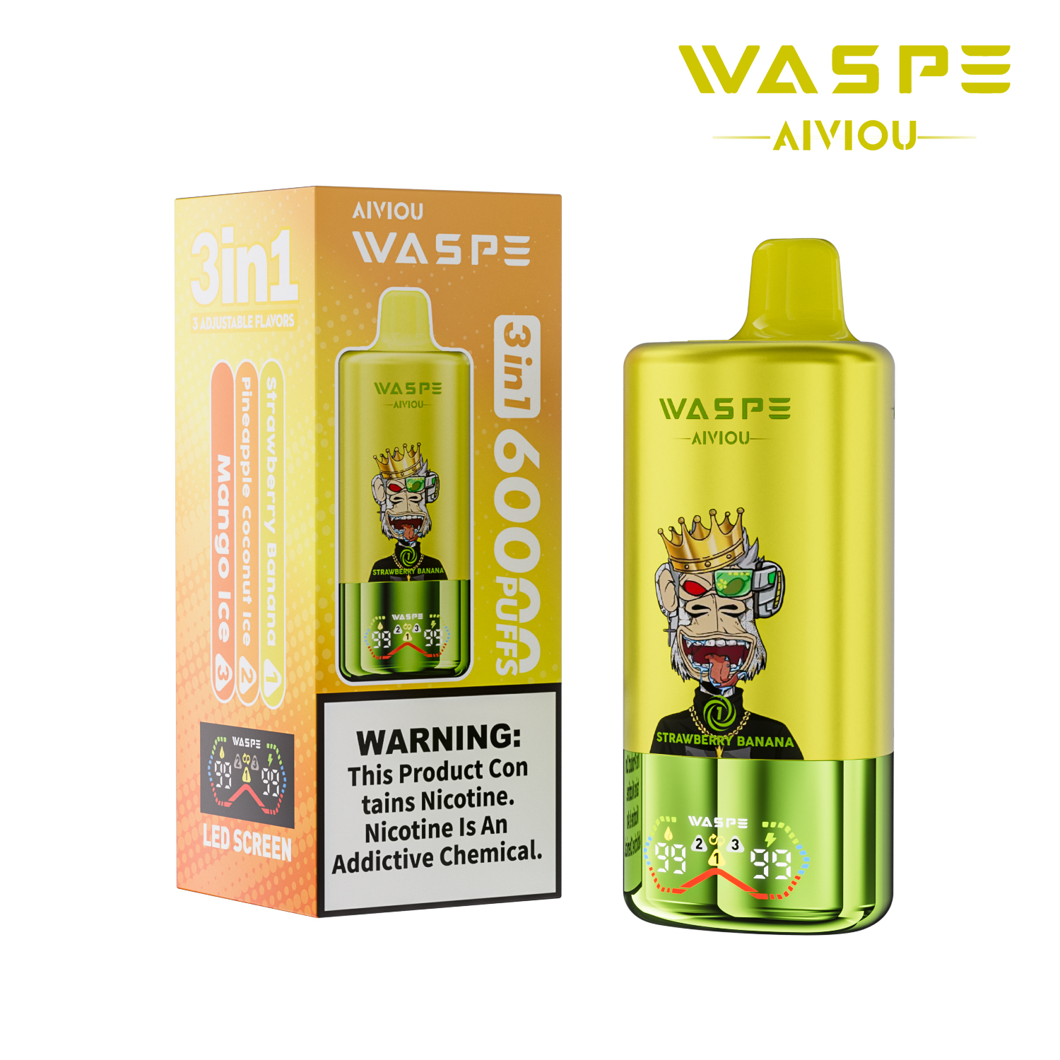 WASPE 60K 3-in-1 60000 Puffs | triple flavor disposable vape 💨 (1 piece trial pack available) - Image 11