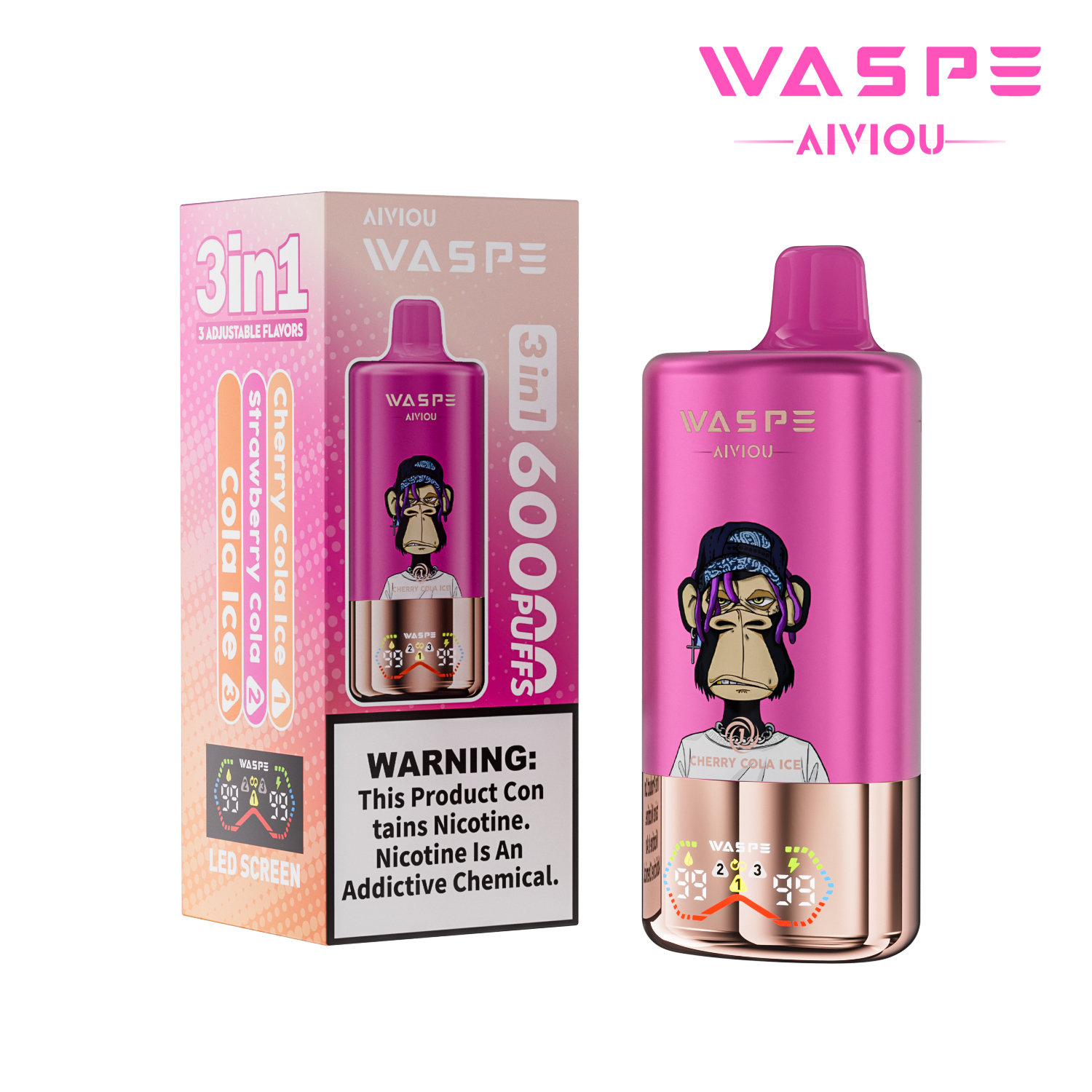 WASPE 60K 3-in-1 60000 Puffs | triple flavor disposable vape 💨 (1 piece trial pack available) - Image 12
