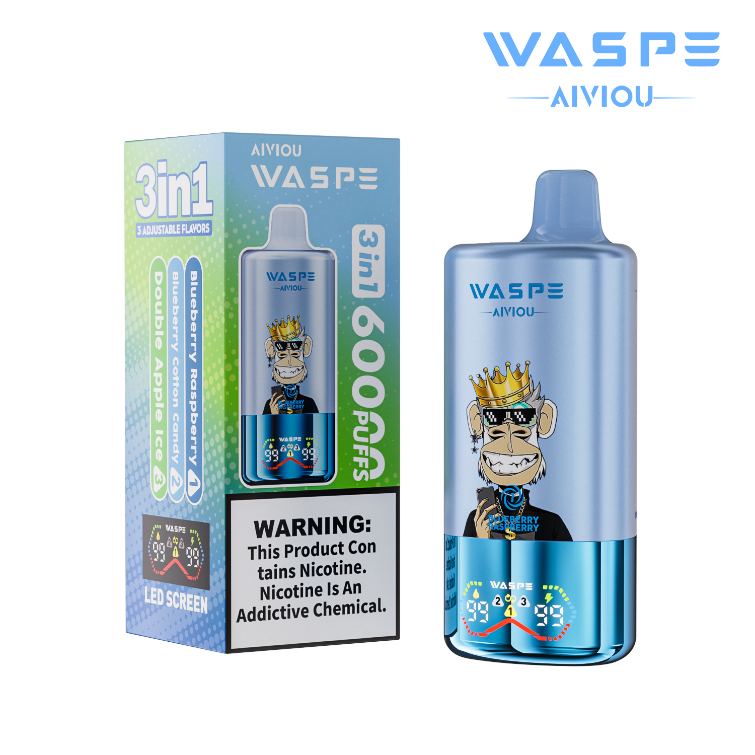 WASPE 60K 3-in-1 60000 Puffs | triple flavor disposable vape 💨 (1 piece trial pack available) - Image 13