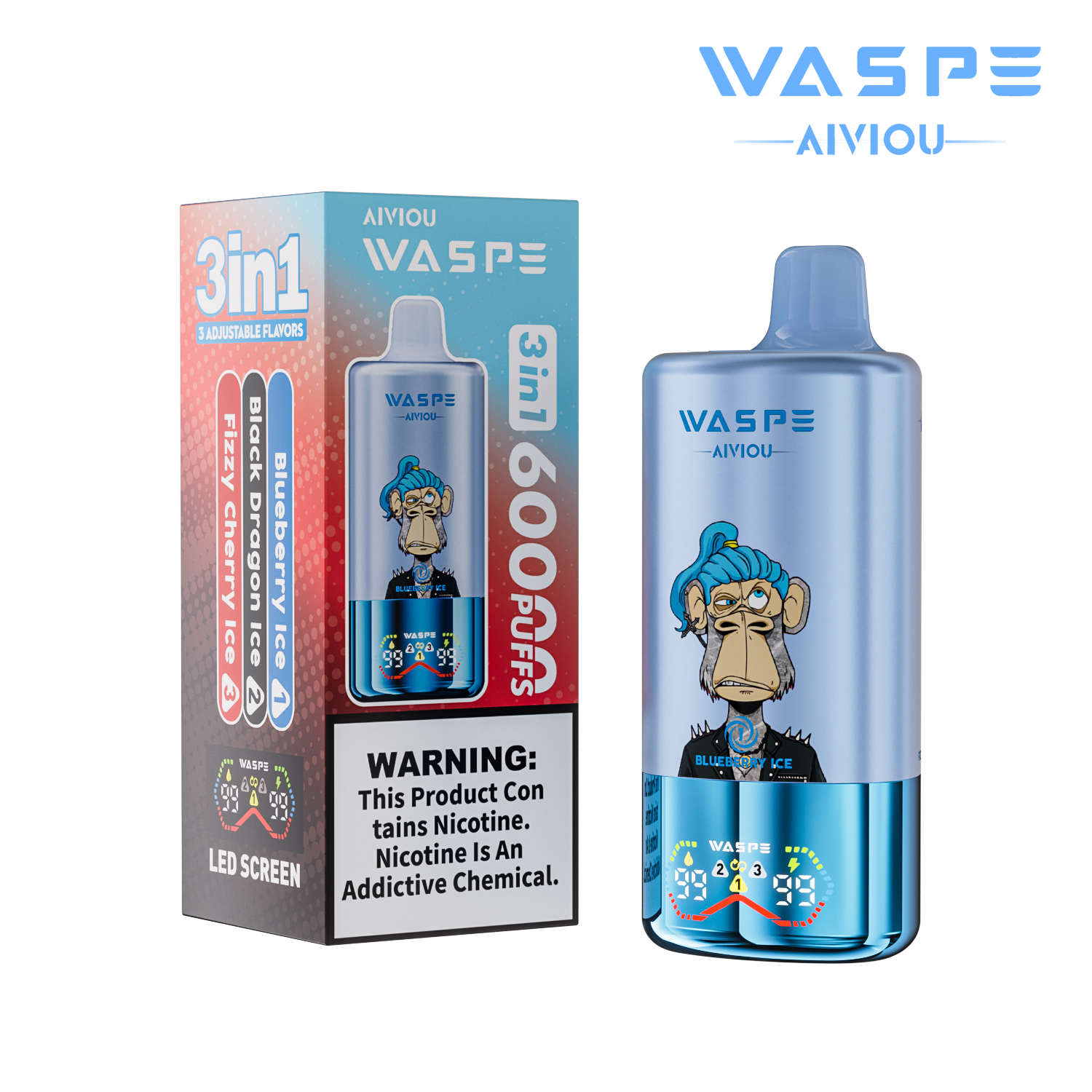 WASPE 60K 3-in-1 60000 Puffs | triple flavor disposable vape 💨 (1 piece trial pack available) - Image 5